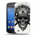 Дизайнерский пластиковый чехол для Samsung Galaxy S4 Active Арт черепа