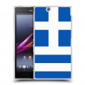 Дизайнерский пластиковый чехол для Sony Xperia Z Ultra  Флаг Греции