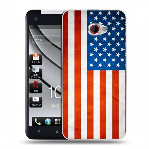 Дизайнерский пластиковый чехол для HTC Butterfly S Флаг США