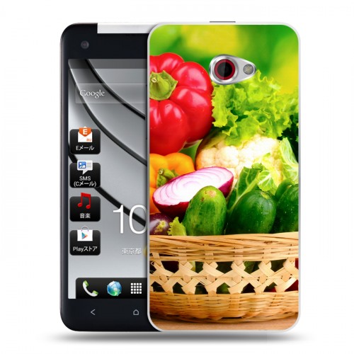 Дизайнерский пластиковый чехол для HTC Butterfly S Овощи