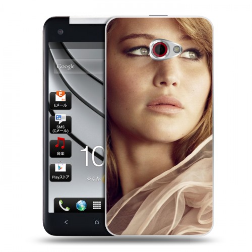 Дизайнерский пластиковый чехол для HTC Butterfly S Дженнифер Лоуренс