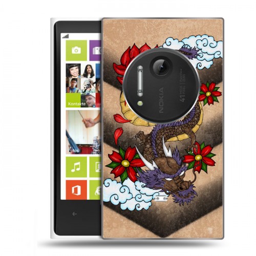 Дизайнерский пластиковый чехол для Nokia Lumia 1020 Японские тату