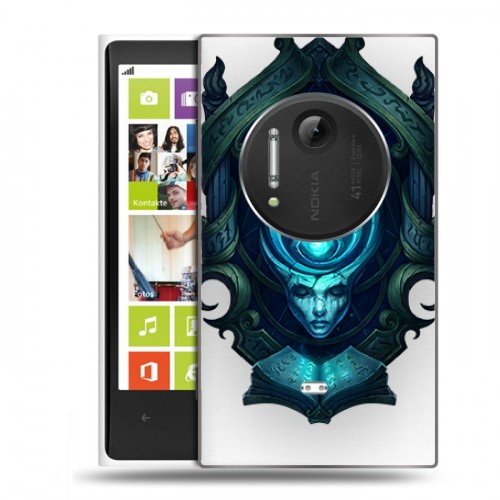 Полупрозрачный дизайнерский пластиковый чехол для Nokia Lumia 1020 League of Legends