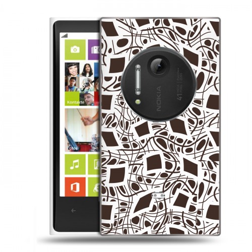 Полупрозрачный дизайнерский пластиковый чехол для Nokia Lumia 1020 Абстракции