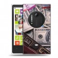 Дизайнерский пластиковый чехол для Nokia Lumia 1020 Текстуры денег