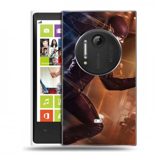 Дизайнерский пластиковый чехол для Nokia Lumia 1020 флэш