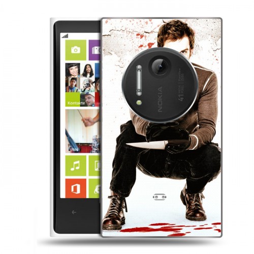 Дизайнерский пластиковый чехол для Nokia Lumia 1020 Декстер
