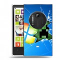 Дизайнерский пластиковый чехол для Nokia Lumia 1020 Minecraft