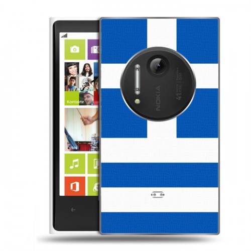 Дизайнерский пластиковый чехол для Nokia Lumia 1020 Флаг Греции