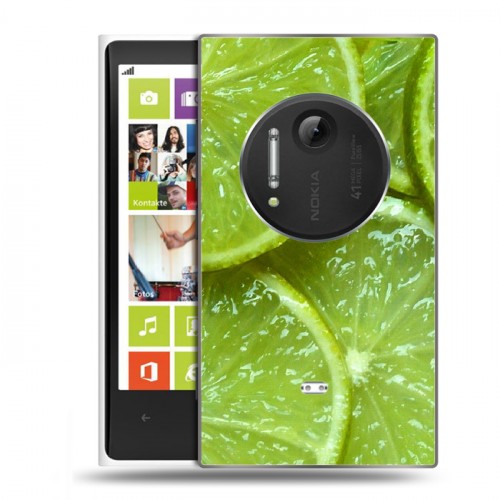 Дизайнерский пластиковый чехол для Nokia Lumia 1020 Лайм