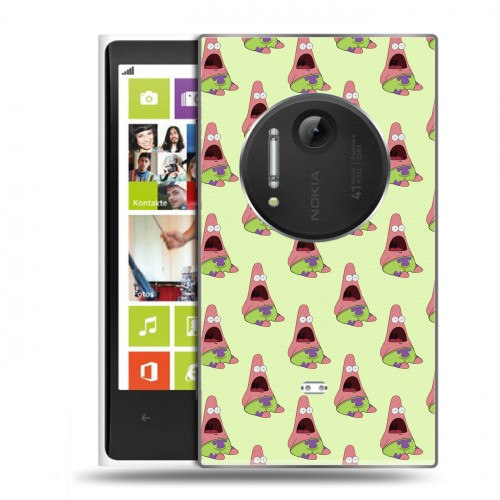 Дизайнерский пластиковый чехол для Nokia Lumia 1020 Губка Боб