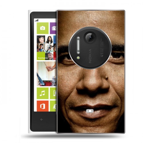 Дизайнерский пластиковый чехол для Nokia Lumia 1020 Барак Обама