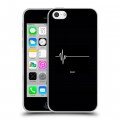 Дизайнерский пластиковый чехол для Iphone 5c Черно и кратко