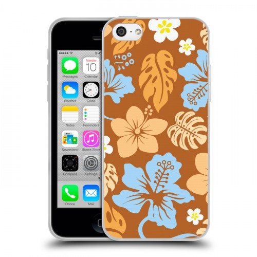 Дизайнерский пластиковый чехол для Iphone 5c Гавайские Шаблоны