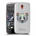Дизайнерский пластиковый чехол для HTC Desire 500 Животный арт 5