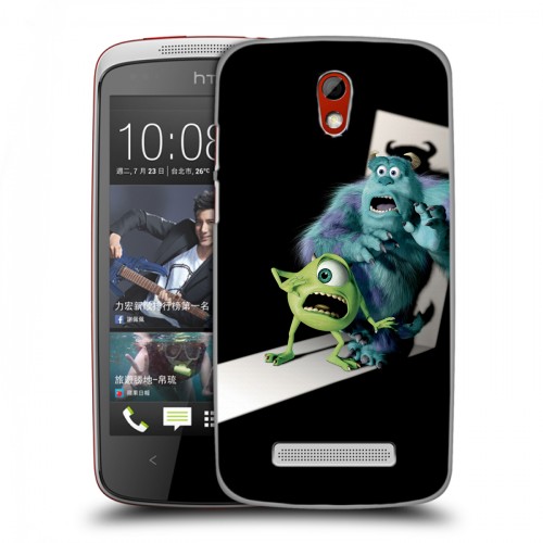 Дизайнерский пластиковый чехол для HTC Desire 500 Корпорация монстров