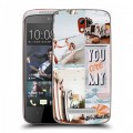 Дизайнерский пластиковый чехол для HTC Desire 500 Коллаж