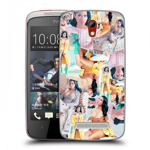 Дизайнерский пластиковый чехол для HTC Desire 500 Ники Минаж