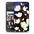 Дизайнерский пластиковый чехол для HTC Desire 700 Органические цветы