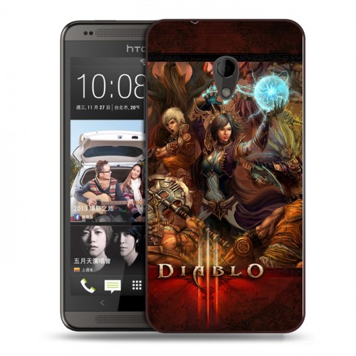 Дизайнерский пластиковый чехол для HTC Desire 700 Diablo