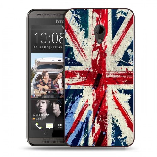 Дизайнерский пластиковый чехол для HTC Desire 700 Флаг Британии