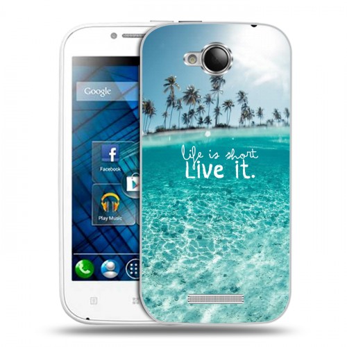 Дизайнерский пластиковый чехол для Lenovo A706 Пляж