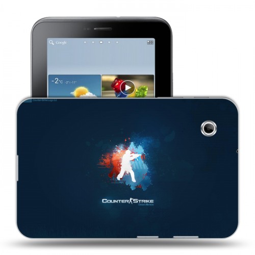 Дизайнерский силиконовый чехол для Samsung Galaxy Tab 2 7.0 Counter-strike