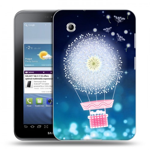 Дизайнерский силиконовый чехол для Samsung Galaxy Tab 2 7.0 Прекрасные одуванчики