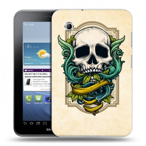 Дизайнерский силиконовый чехол для Samsung Galaxy Tab 2 7.0 Таинственные гербы
