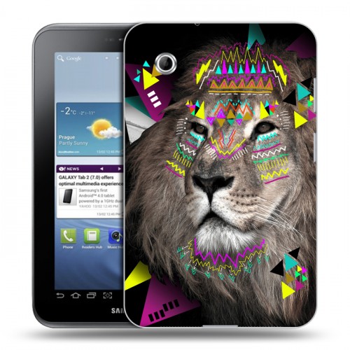 Дизайнерский силиконовый чехол для Samsung Galaxy Tab 2 7.0 Животный стиль
