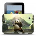 Дизайнерский силиконовый чехол для Samsung Galaxy Tab 2 7.0 Кунг-фу панда