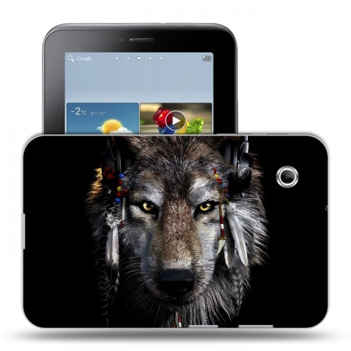 Дизайнерский силиконовый чехол для Samsung Galaxy Tab 2 7.0 Волки