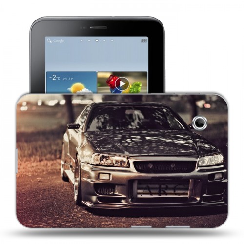 Дизайнерский силиконовый чехол для Samsung Galaxy Tab 2 7.0 Nissan