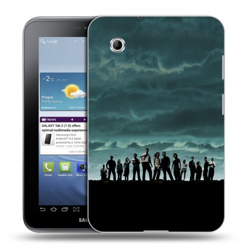 Дизайнерский силиконовый чехол для Samsung Galaxy Tab 2 7.0 Остаться в живых