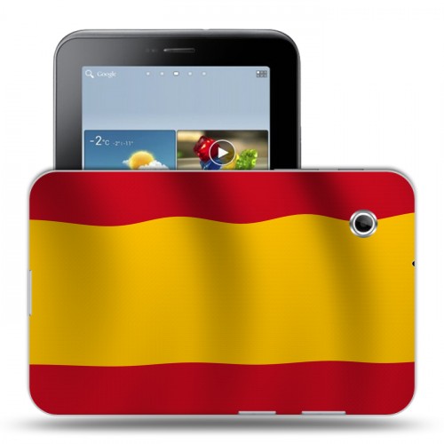Дизайнерский силиконовый чехол для Samsung Galaxy Tab 2 7.0 флаг Испании