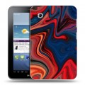 Дизайнерский силиконовый чехол для Samsung Galaxy Tab 2 7.0 Размытые краски