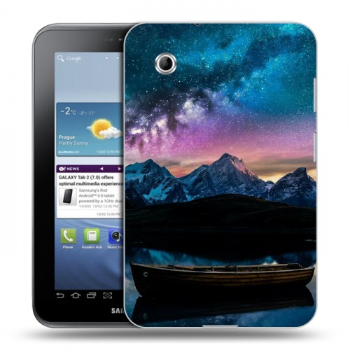 Дизайнерский силиконовый чехол для Samsung Galaxy Tab 2 7.0 Магический космос