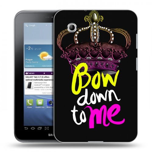 Дизайнерский силиконовый чехол для Samsung Galaxy Tab 2 7.0 Панк корона