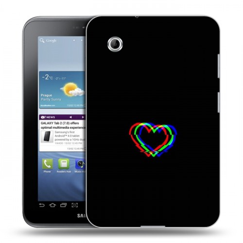 Дизайнерский силиконовый чехол для Samsung Galaxy Tab 2 7.0 Неоновые образы