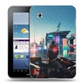 Дизайнерский силиконовый чехол для Samsung Galaxy Tab 2 7.0 Cyberpunk 2077