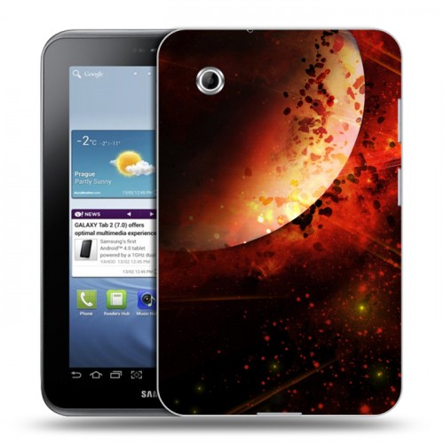 Дизайнерский силиконовый чехол для Samsung Galaxy Tab 2 7.0 Тайны космоса