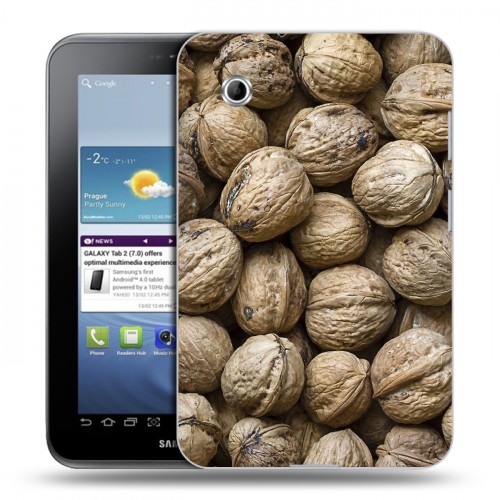 Дизайнерский силиконовый чехол для Samsung Galaxy Tab 2 7.0 Орехи