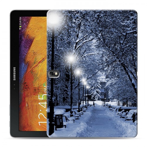 Дизайнерский силиконовый чехол для Samsung Galaxy Note 10.1 2014 editon зима