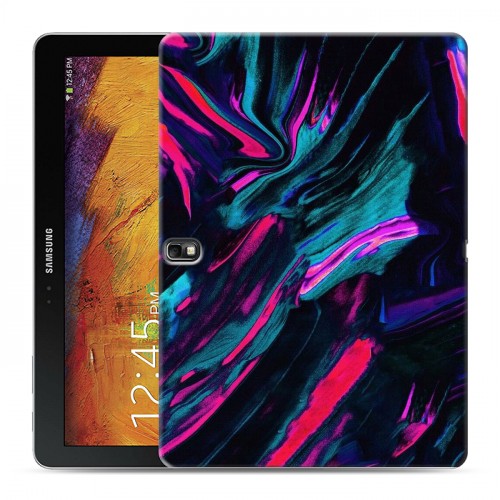 Дизайнерский силиконовый чехол для Samsung Galaxy Note 10.1 2014 editon Размытые краски
