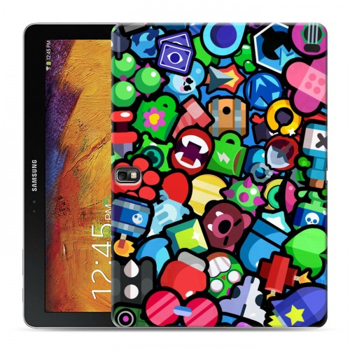 Дизайнерский силиконовый чехол для Samsung Galaxy Note 10.1 2014 editon Brawl Stars
