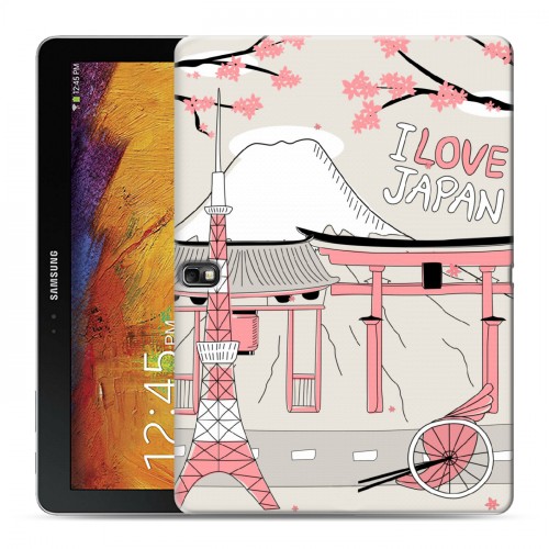 Дизайнерский силиконовый чехол для Samsung Galaxy Note 10.1 2014 editon Столичные зарисовки