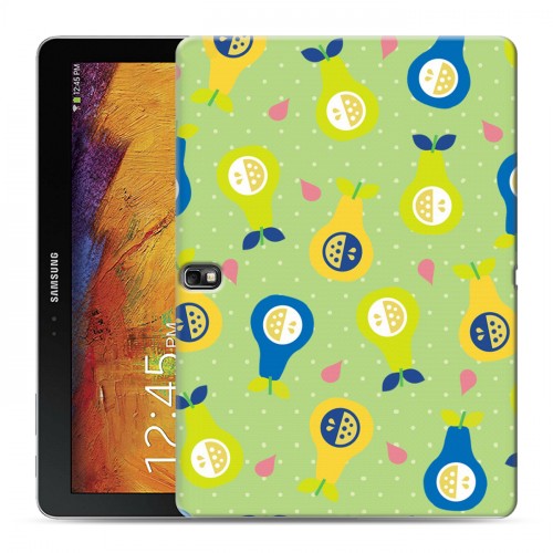 Дизайнерский силиконовый чехол для Samsung Galaxy Note 10.1 2014 editon Фруктово-арбузные узоры