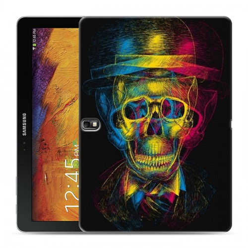 Дизайнерский силиконовый чехол для Samsung Galaxy Note 10.1 2014 editon Мир черепов