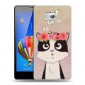Дизайнерский пластиковый чехол для Huawei Honor 3 Животные с цветами