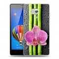 Дизайнерский пластиковый чехол для Huawei Honor 3 Орхидеи